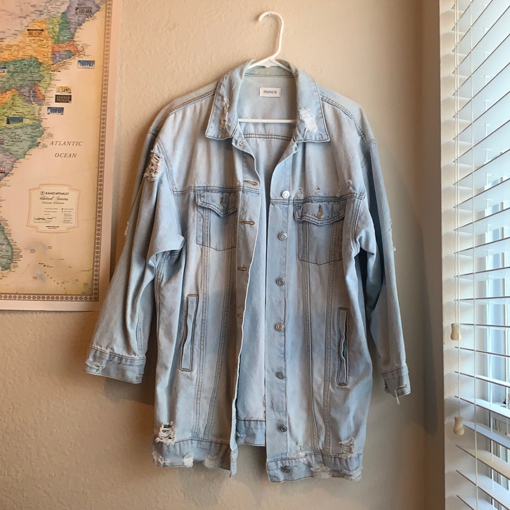 Mono b Distressed Jean Jacket